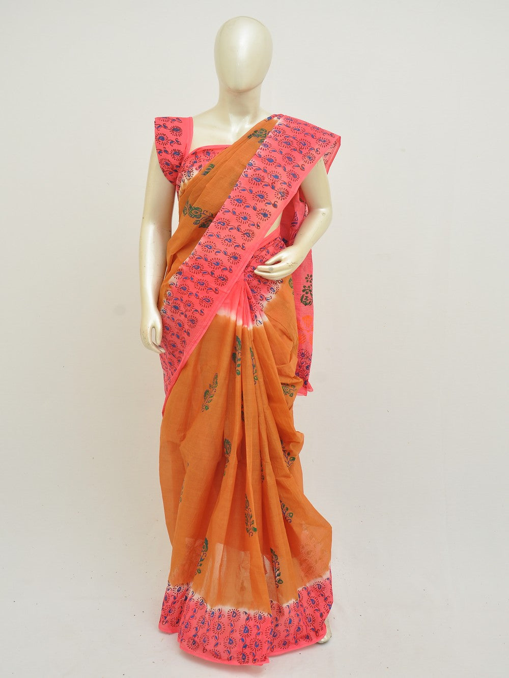 Batik Pure Cotton Saree [D50316014]
