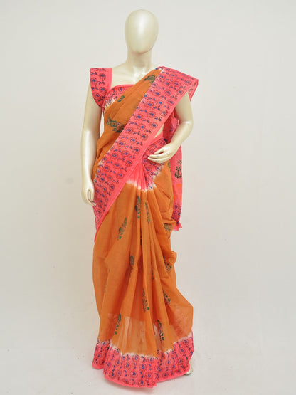 Batik Pure Cotton Saree [D50316014]