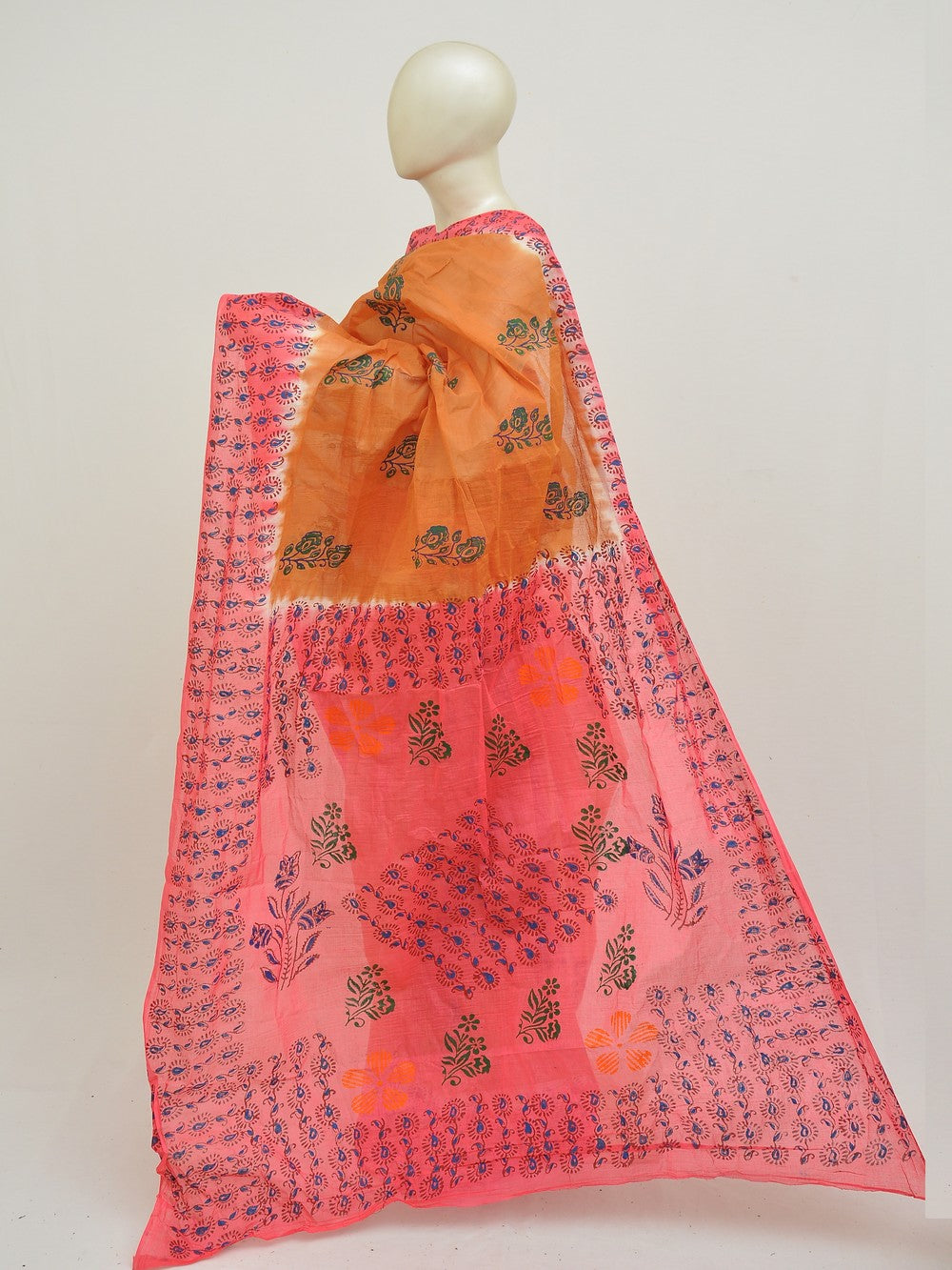 Batik Pure Cotton Saree [D50316014]