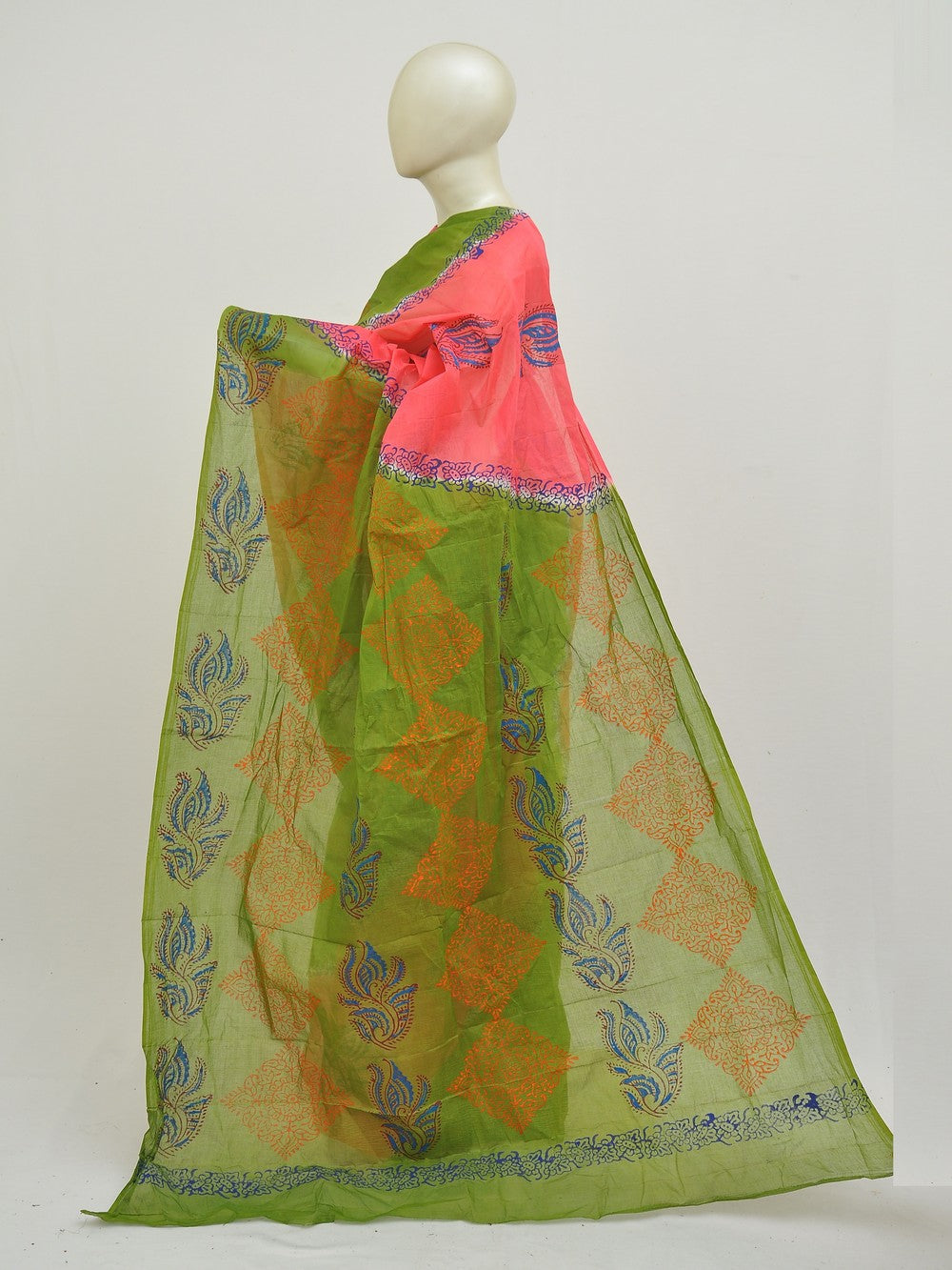 Batik Pure Cotton Saree [D50316016]