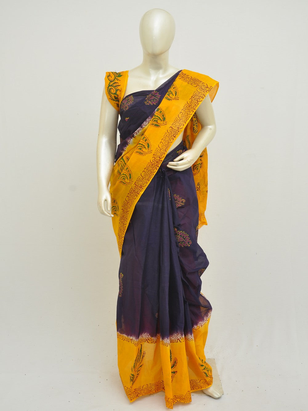 Batik Pure Cotton Saree [D50316017]