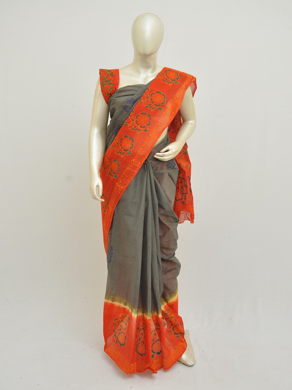 Batik Pure Cotton Saree [D50316018]