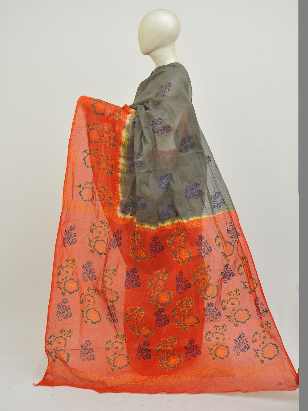 Batik Pure Cotton Saree [D50316018]