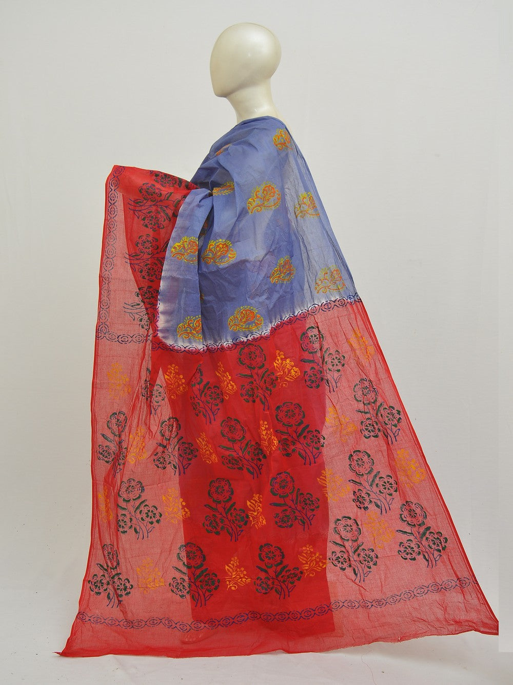 Batik Pure Cotton Saree [D50316020]