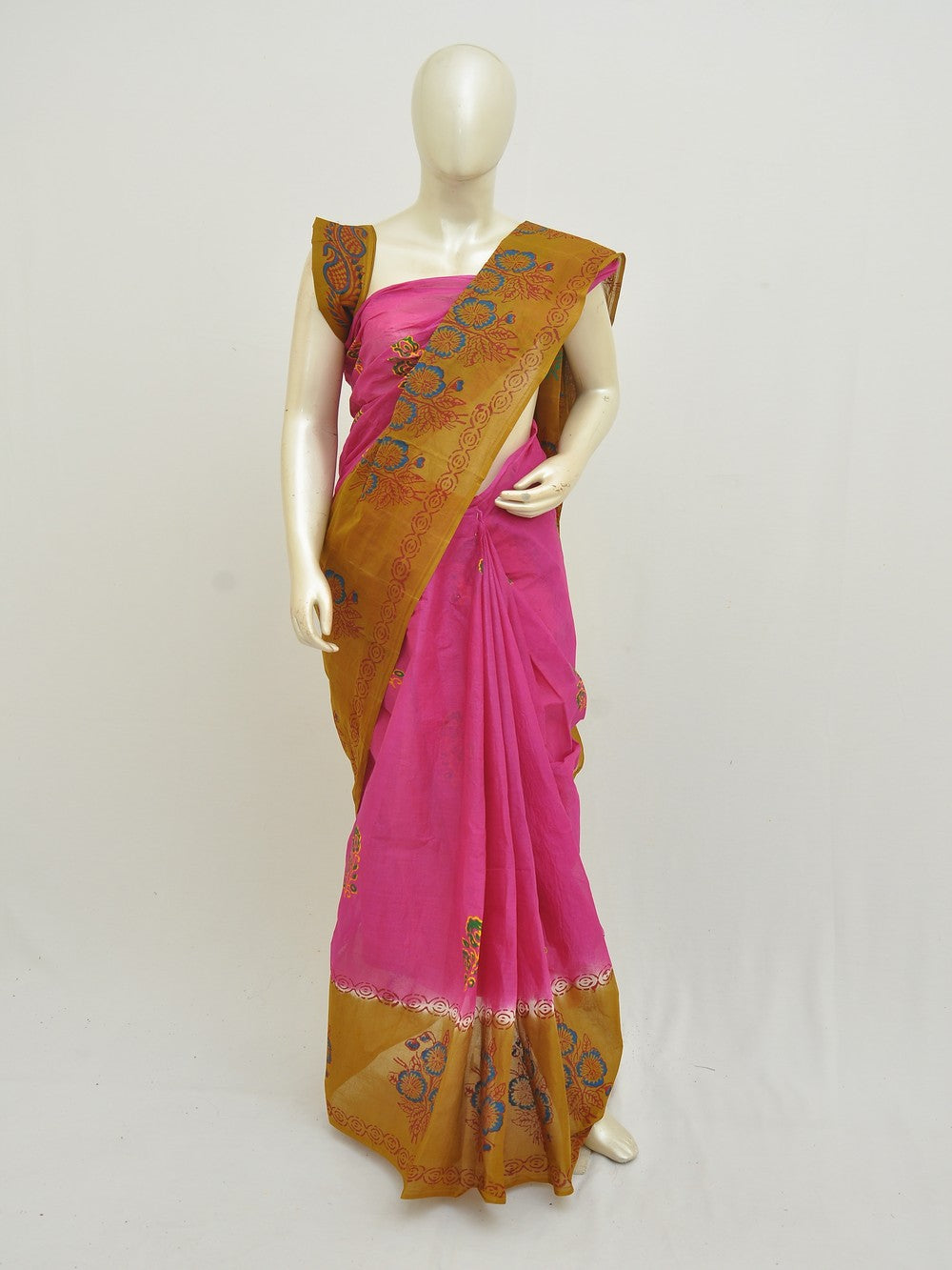 Batik Pure Cotton Saree [D50316028]