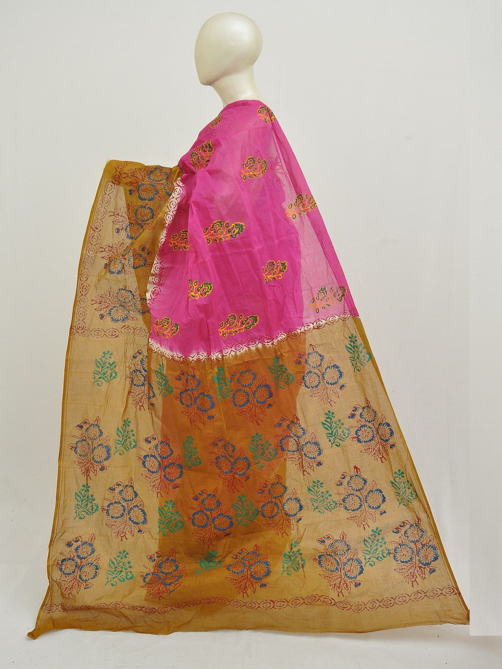 Batik Pure Cotton Saree [D50316028]