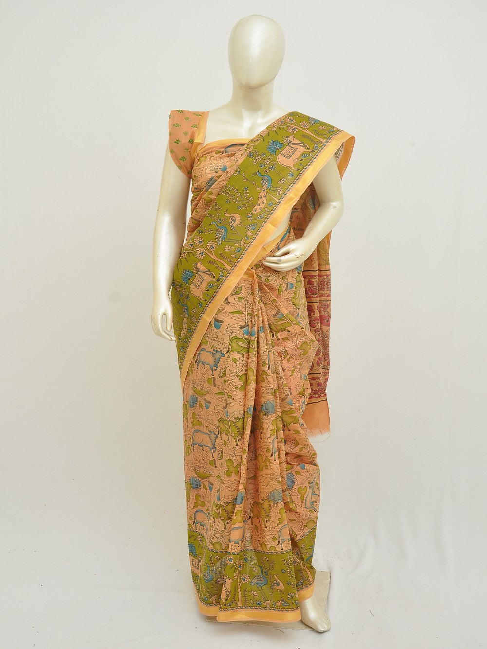Batik Pure Cotton Saree [D50316031]