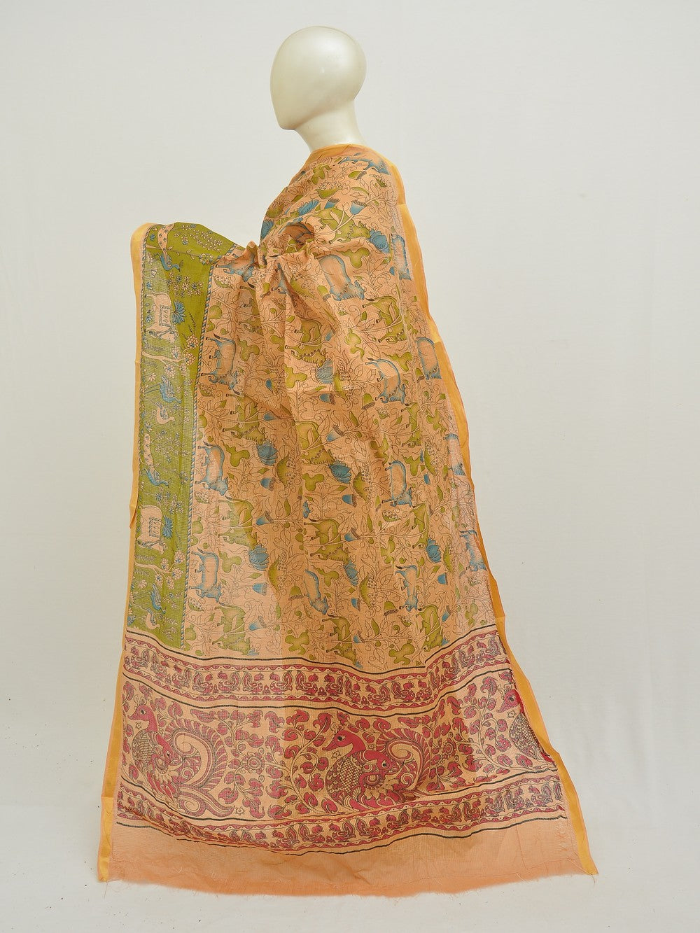 Batik Pure Cotton Saree [D50316031]