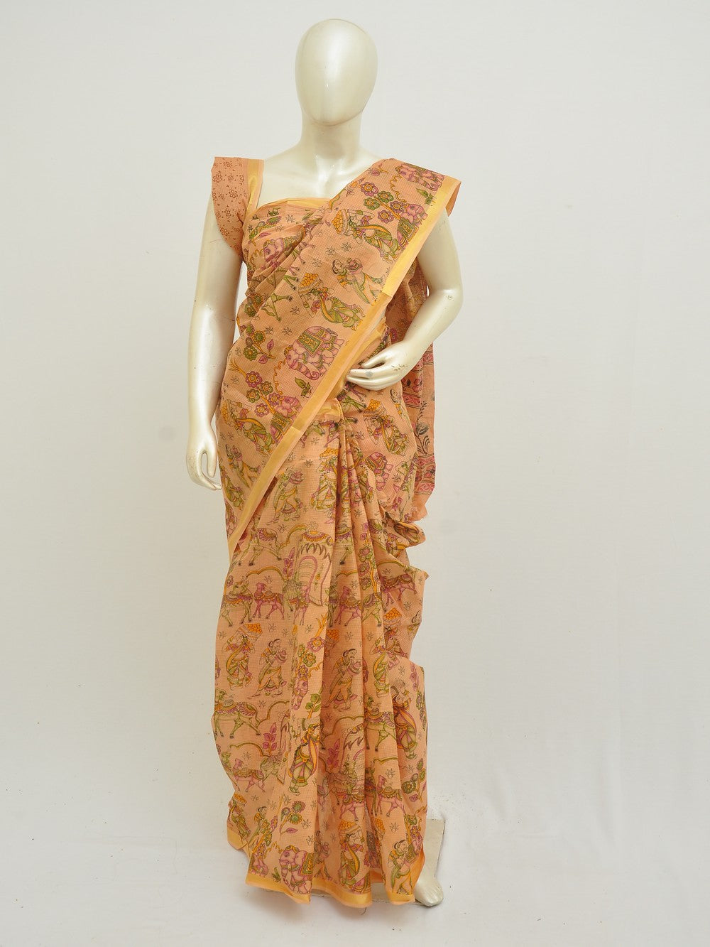 Batik Pure Cotton Saree [D50316033]