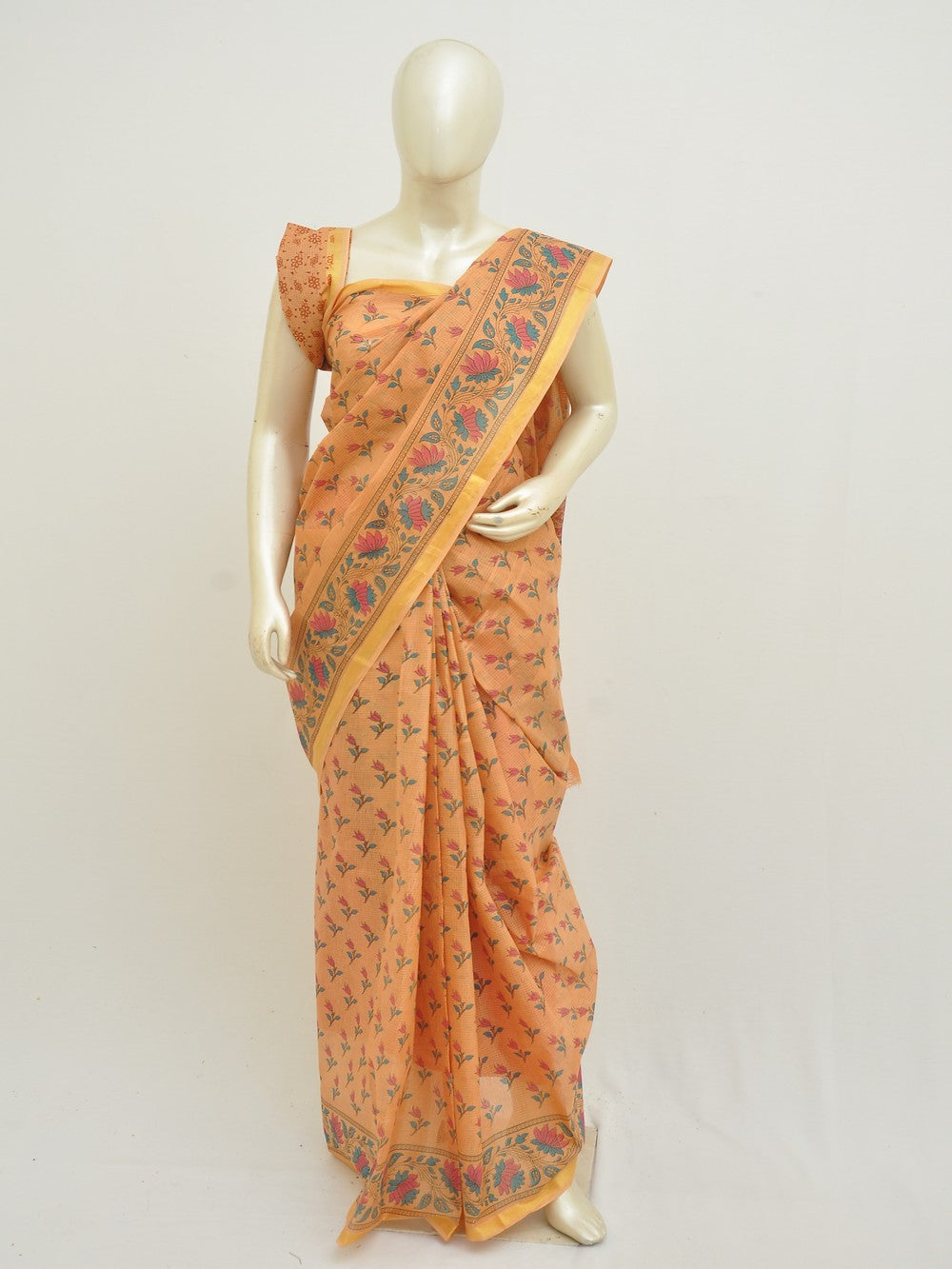 Batik Pure Cotton Saree [D50316034]