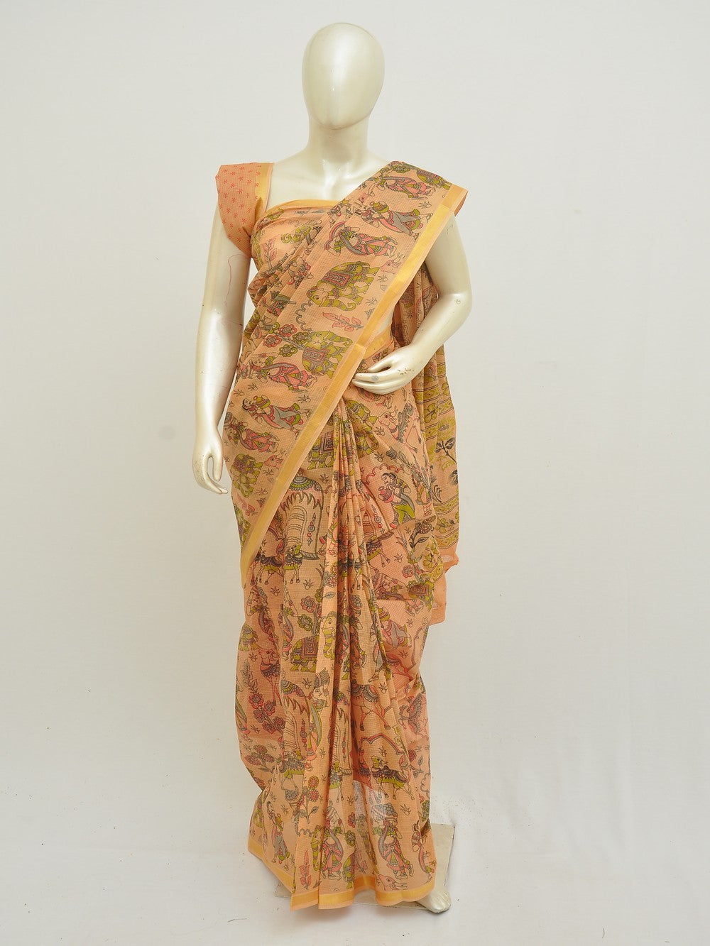 Batik Pure Cotton Saree [D50316035]