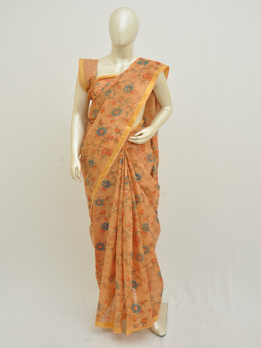 Batik Pure Cotton Saree [D50316036]