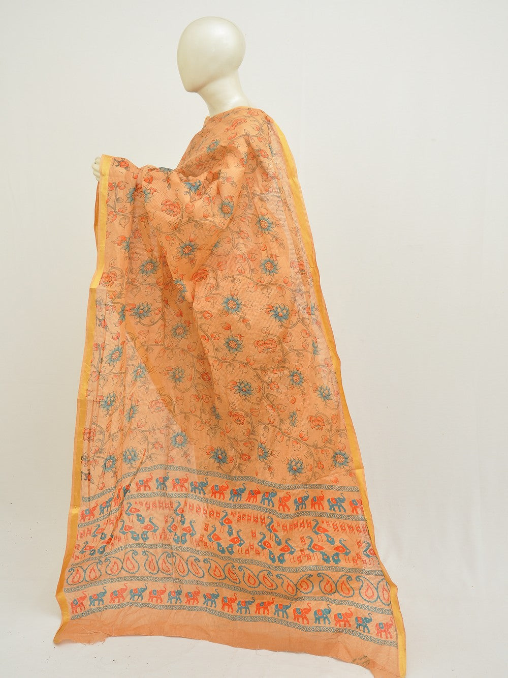 Batik Pure Cotton Saree [D50316036]