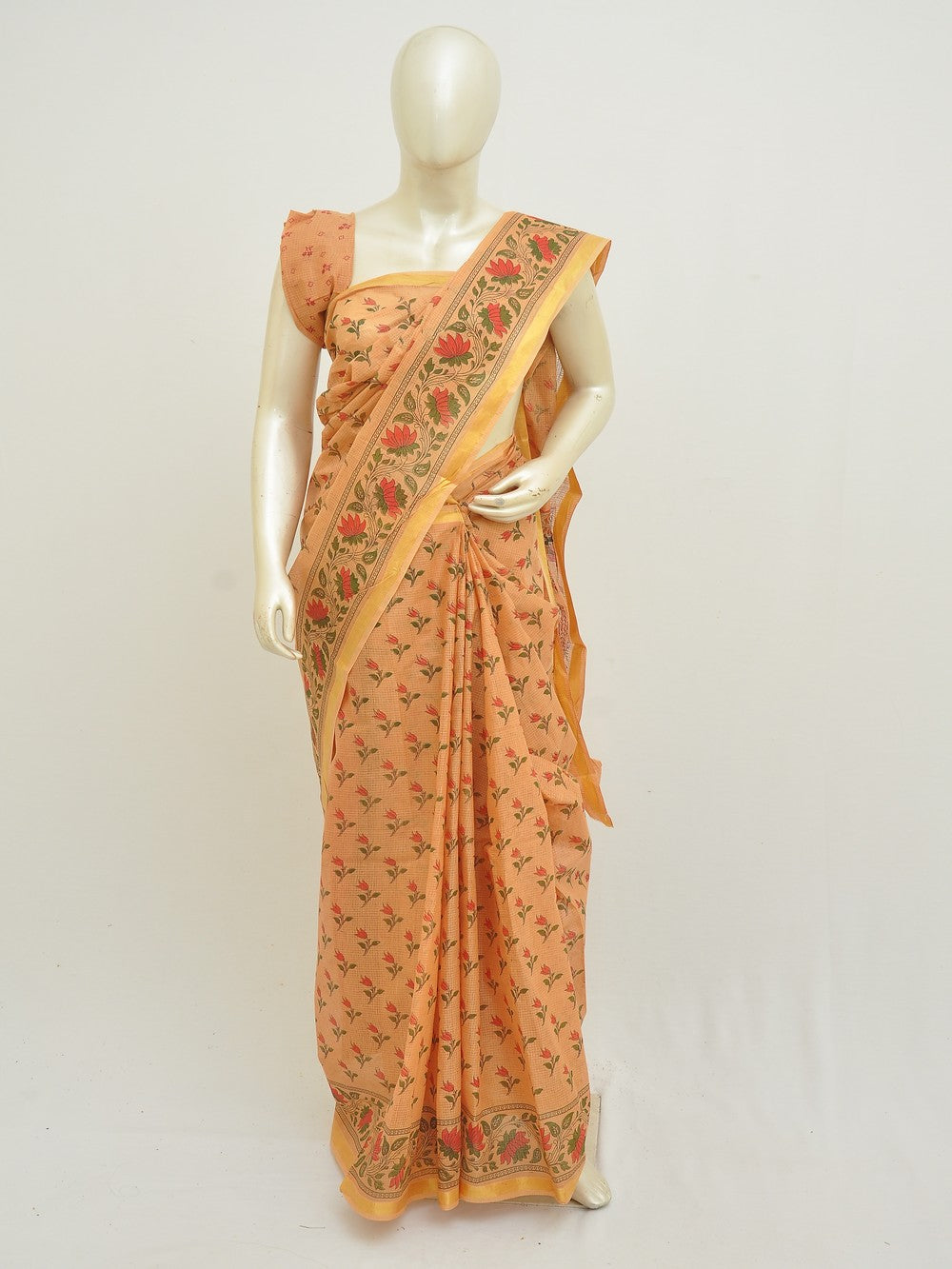 Batik Pure Cotton Saree [D50316037]