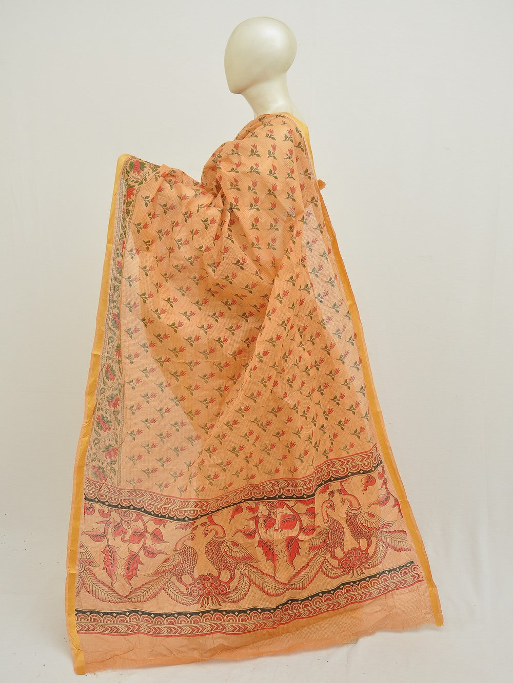 Batik Pure Cotton Saree [D50316037]