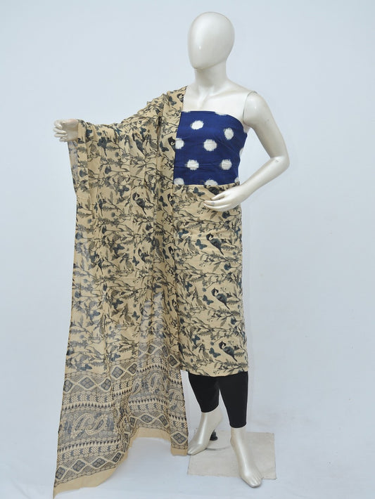 Ikkat Kalamkari Designer Dress Material [D40220048]