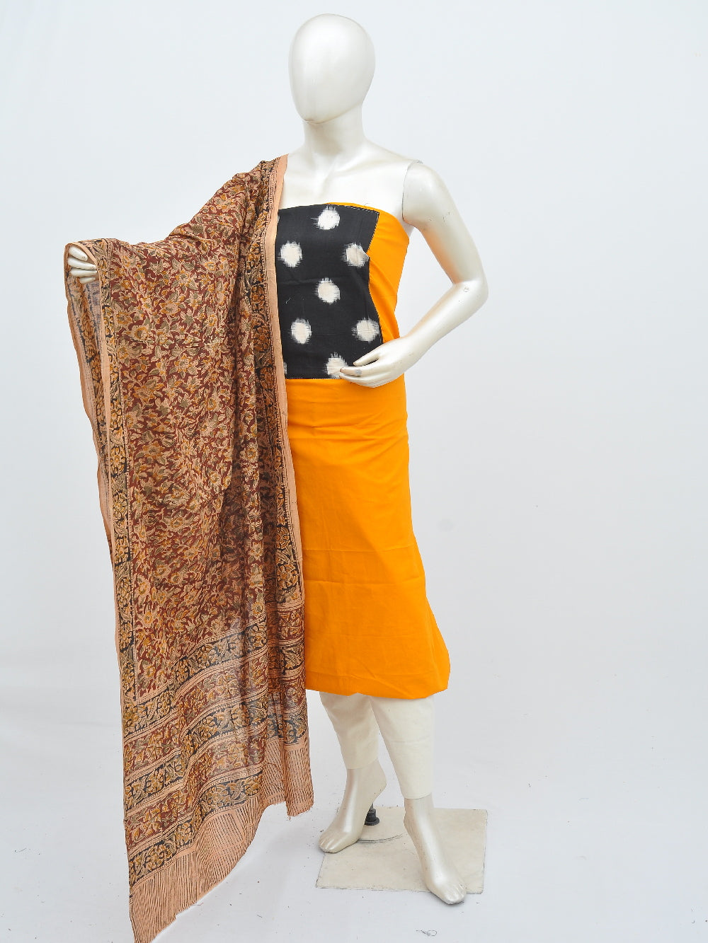 Kalamkari Ikkat Designer Dress Material [D40611055]