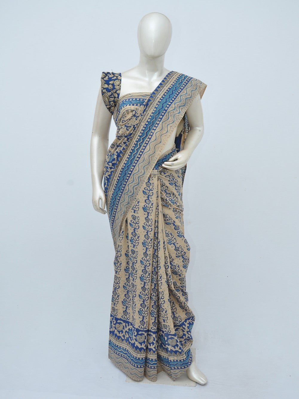 Kalamkari Cotton Saree [D40221001]