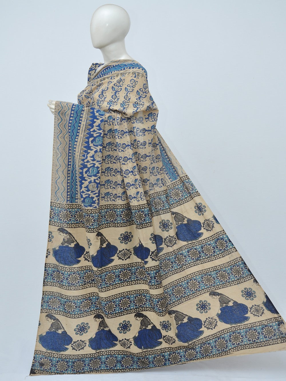 Kalamkari Cotton Saree [D40221001]