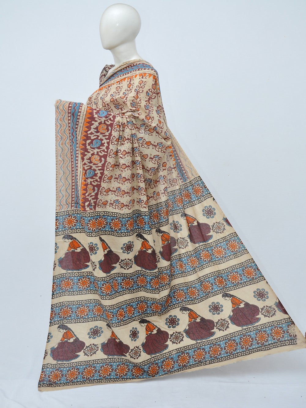 Kalamkari Cotton Saree [D40221004]