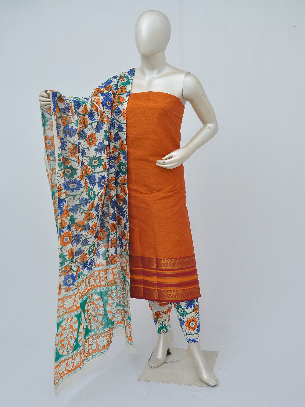 Kalamkari on Mangalgiri Dress materials [D40902016]