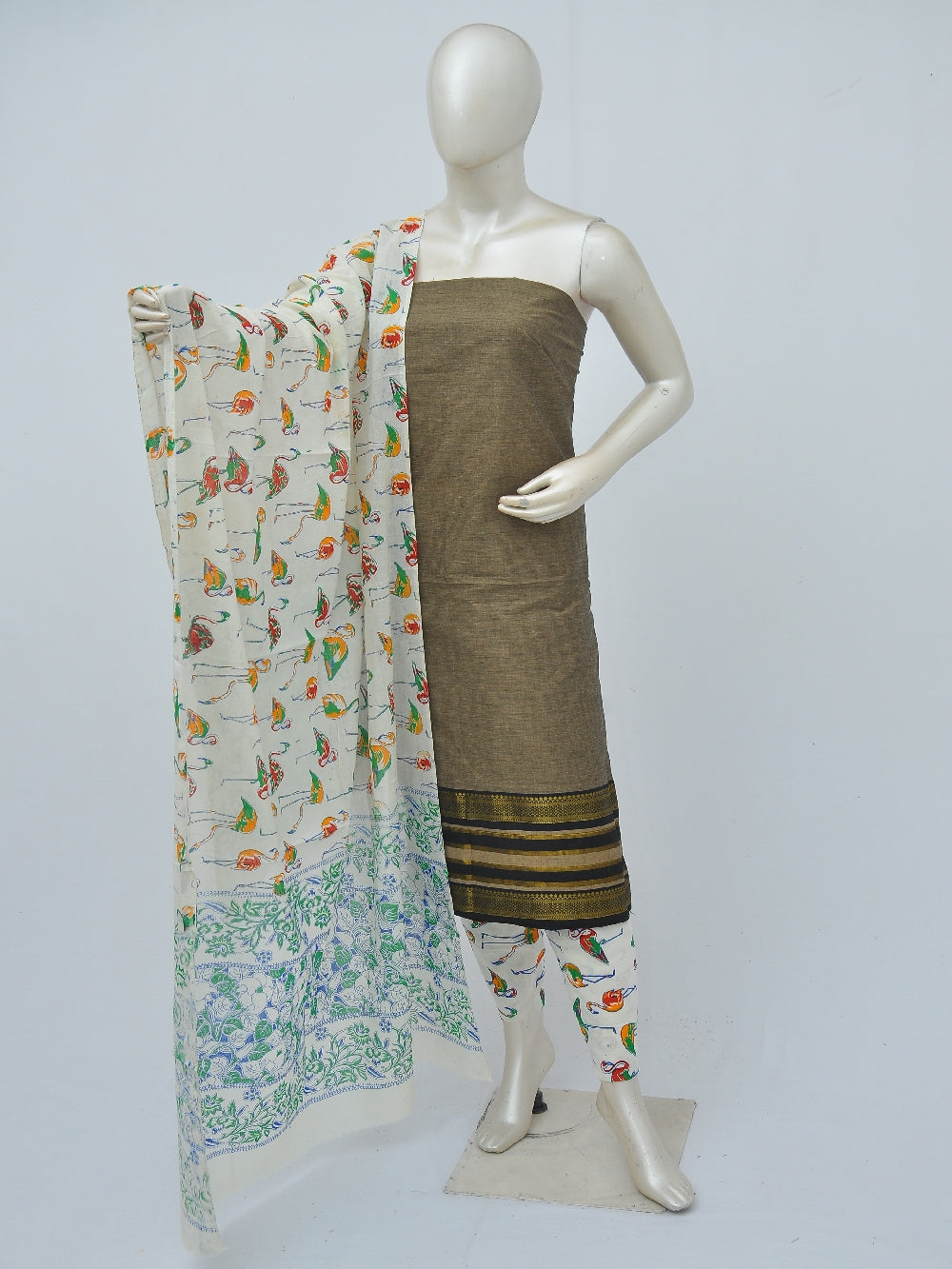 Kalamkari on Mangalgiri Dress materials [D40902019]