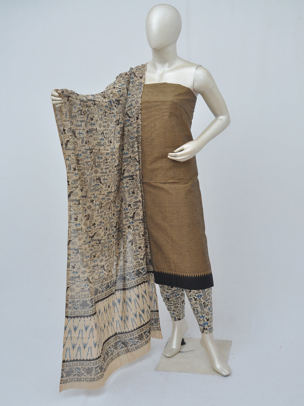 Kalamkari on Mangalgiri Dress materials [D40902026]