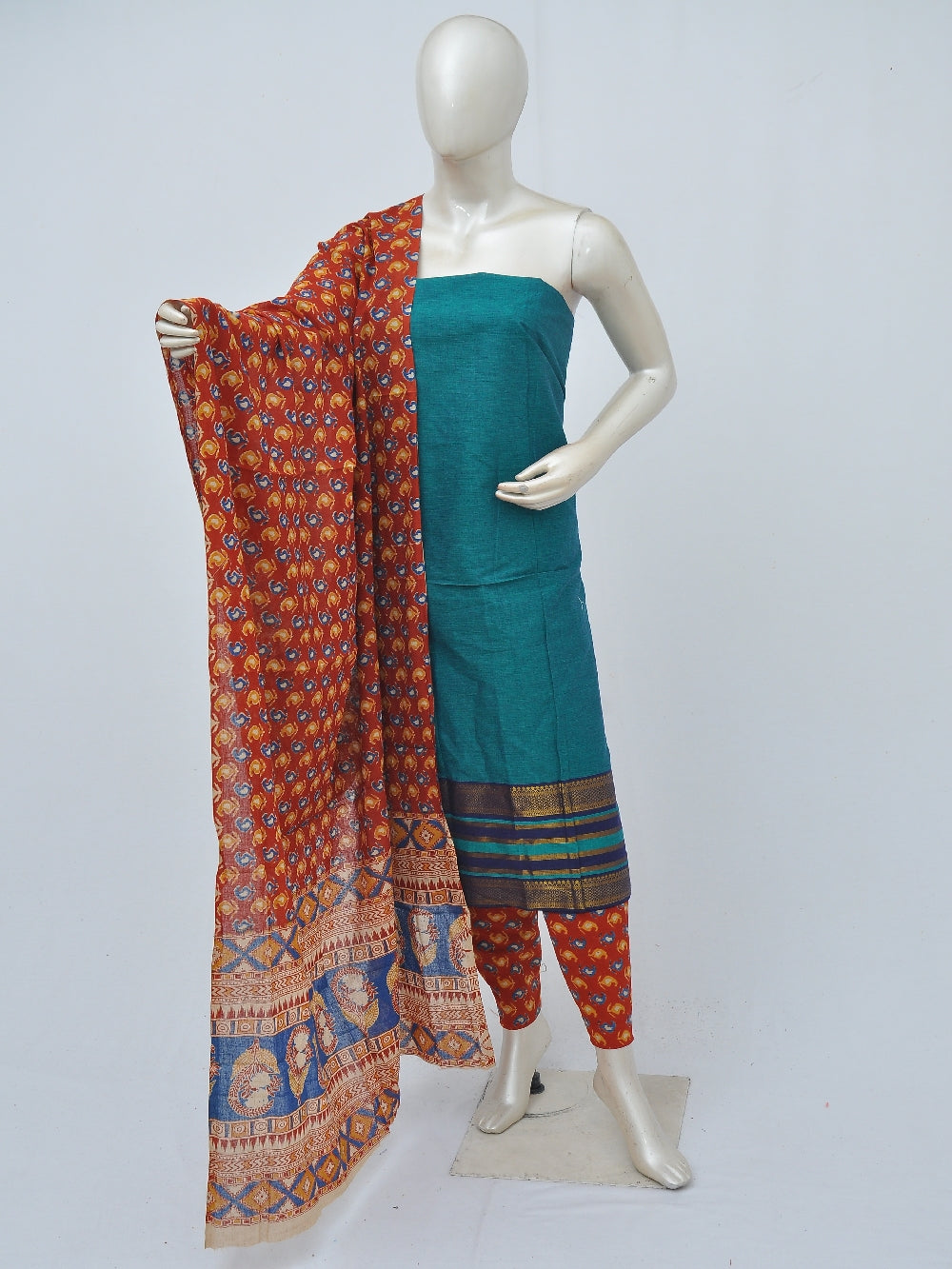 Kalamkari on Mangalgiri Dress materials [D40902028]