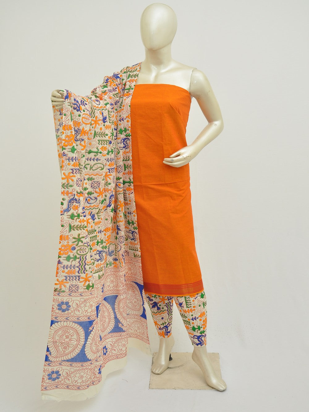 Kalamkari on Mangalgiri Dress materials [D50408013]