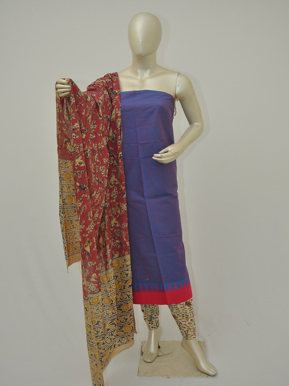 Kalamkari on Mangalgiri Dress materials [D50508028]