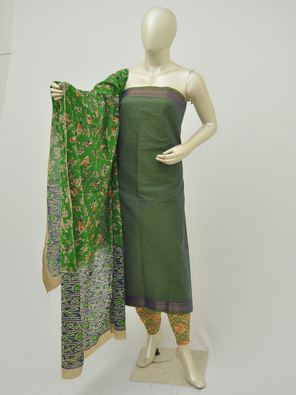 Kalamkari on Mangalgiri Dress materials [D50508030]