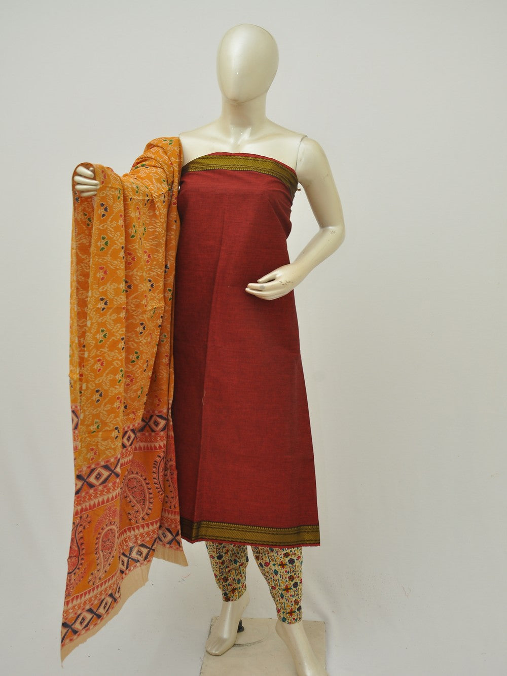 Kalamkari on Mangalgiri Dress materials [D50508032]