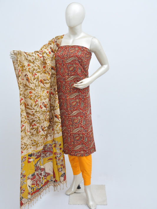 Kalamkari silk dress material Model 3 [D31110011]