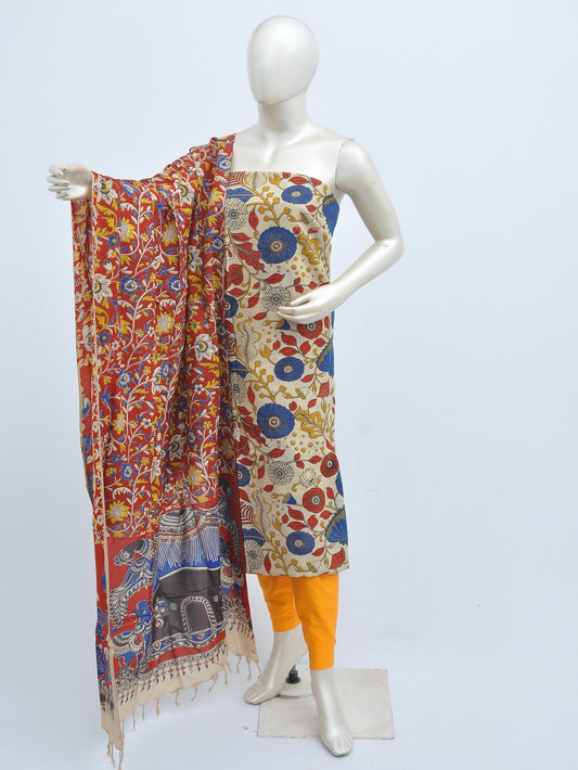 Kalamkari silk dress material Model 3 [D31110012]