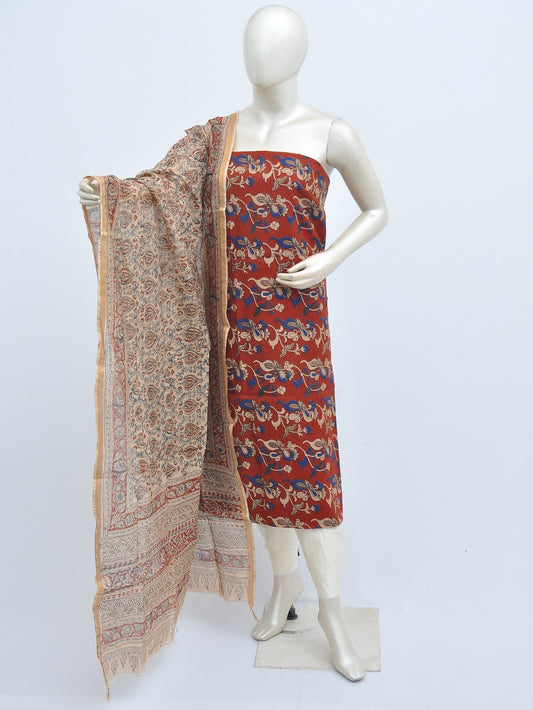 Kalamkari silk dress material Model 3 [D31110015]