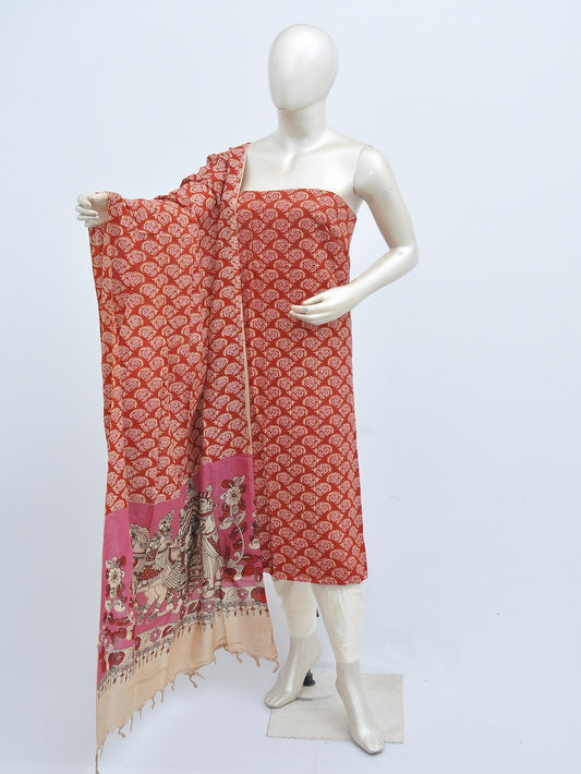 Kalamkari silk dress material Model 3 [D31110017]