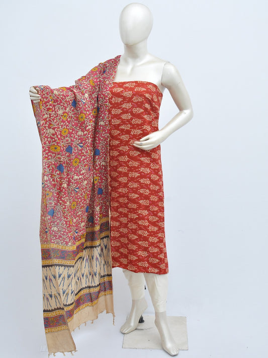 Kalamkari silk dress material Model 3 [D31110019]