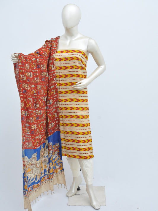 Kalamkari silk dress material Model 3 [D31110020]