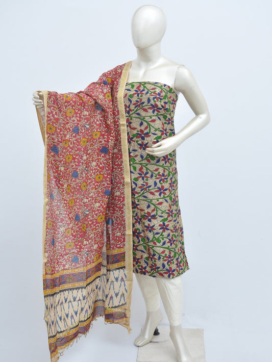 Kalamkari silk dress material Model 3 [D31110022]