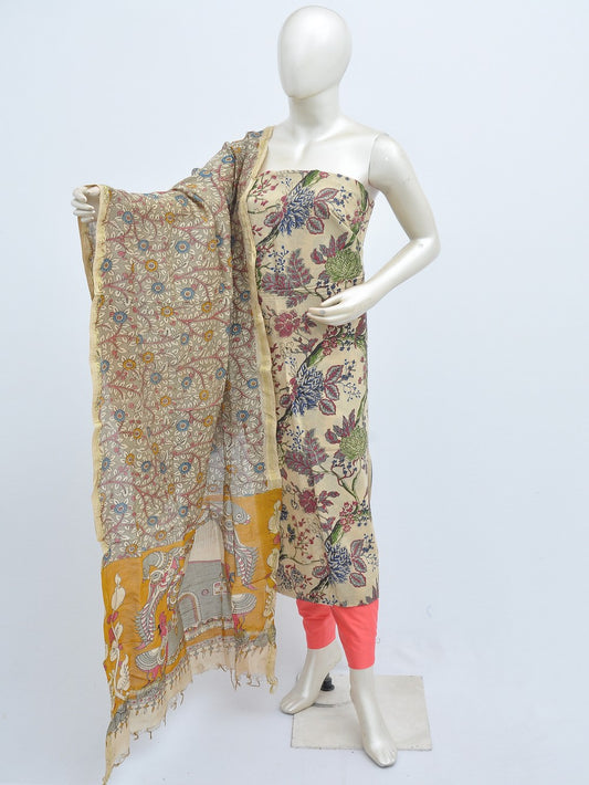Kalamkari silk dress material Model 3 [D31110037]