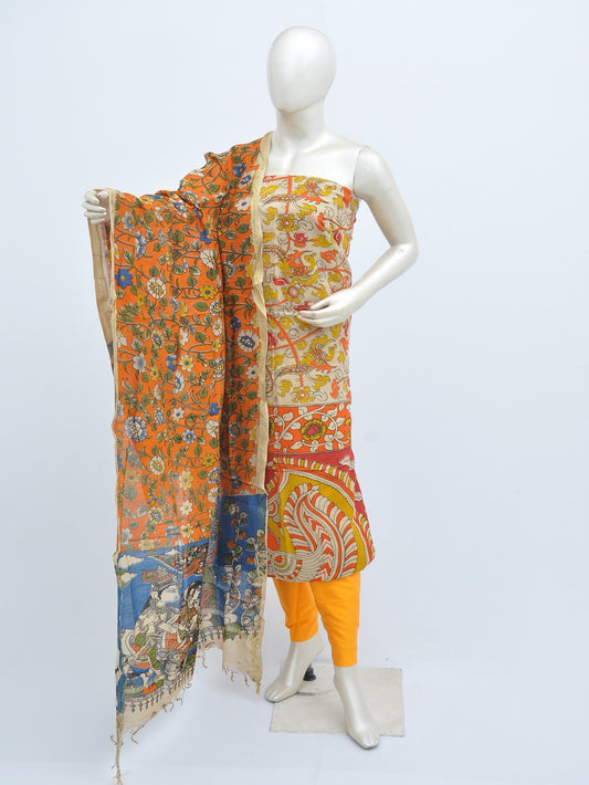 Kalamkari silk dress material Model 3 [D31114001]