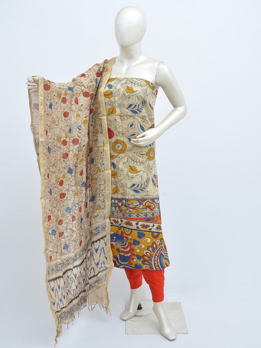 Kalamkari silk dress material Model 3 [D31114002]