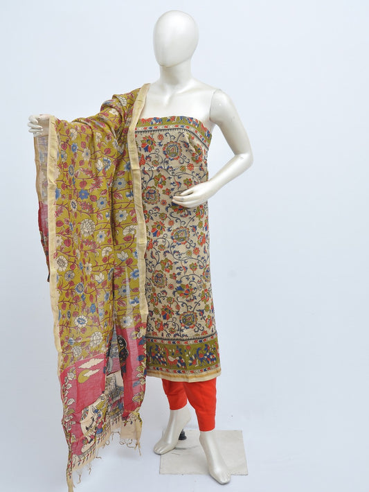Kalamkari silk dress material Model 3 [D31114005]