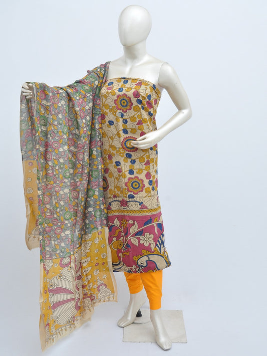 Kalamkari silk dress material Model 3 [D31114010]