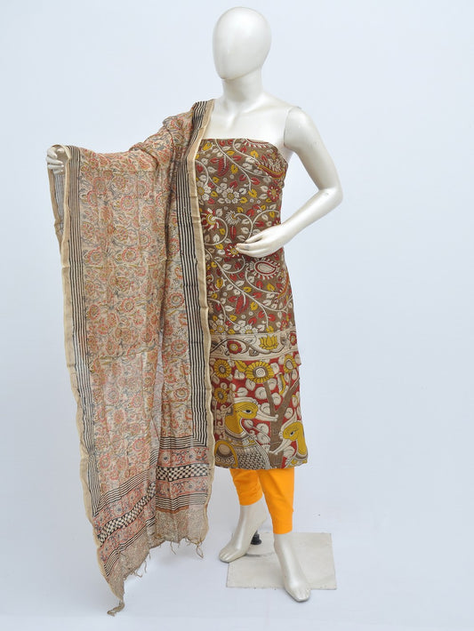 Kalamkari silk dress material Model 3 [D31114012]