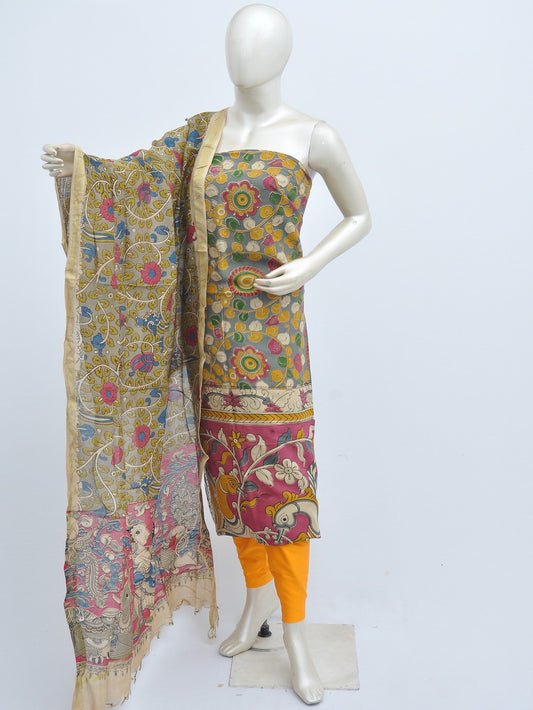 Kalamkari silk dress material Model 3 [D31114017]