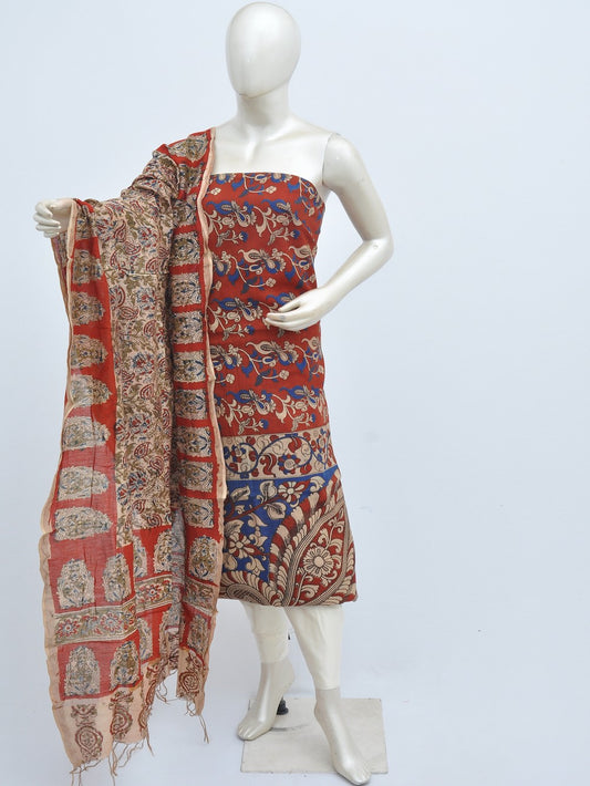 Kalamkari silk dress material Model 3 [D31114019]