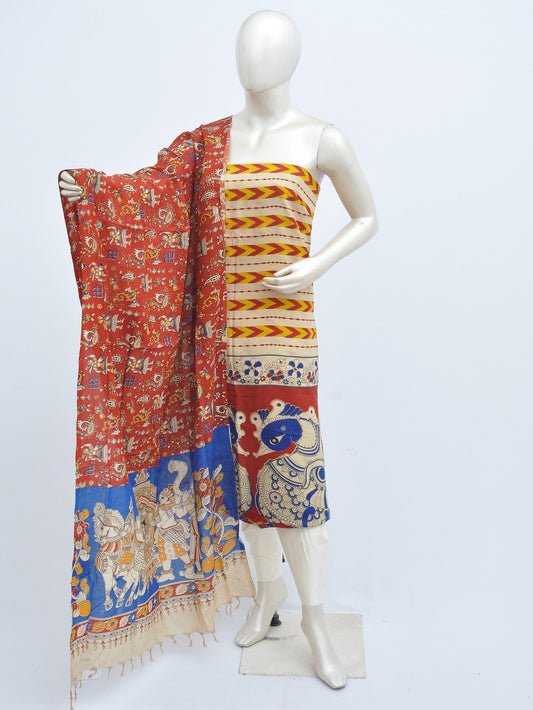 Kalamkari silk dress material Model 3 [D31114025]
