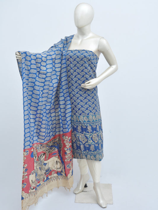 Kalamkari silk dress material Model 3 [D31114028]