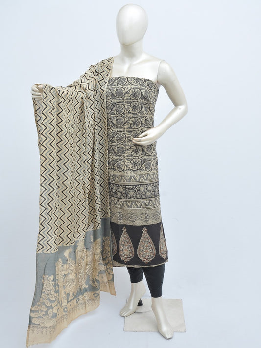 Kalamkari silk dress material Model 3 [D31114036]